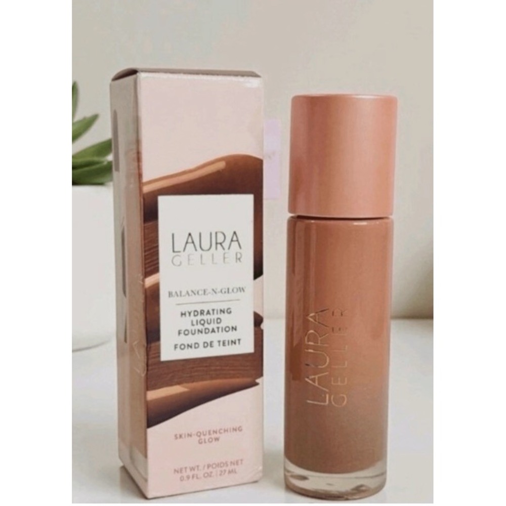 Laura Geller Balance N Glow Hydrating Liquid Foundation 0.9oz/27ml Deep NIB